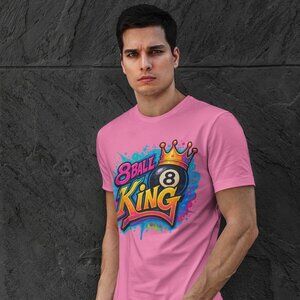 🎱 Graffiti 8 Ball King T-Shirt | Streetwear Pool Tee